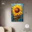 Impression sur toile tournesol impressionniste, Art Remedy-105316860-105316873