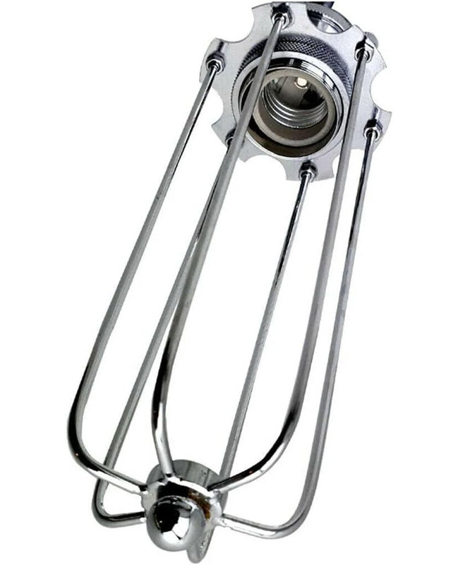 1 - Light Caged Pendant, Chrome