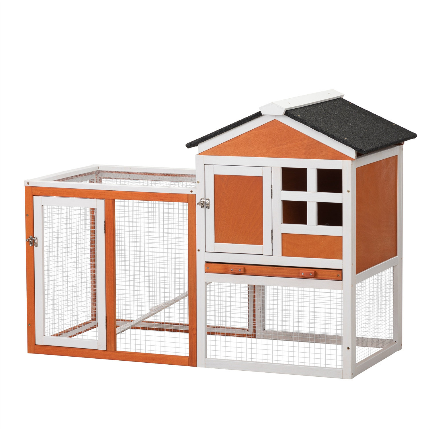 Tucker Murphy Pet™ Duella 2storey wooden rabbit house, rabbit cage