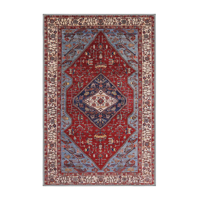 Tapis de style oriental rouge