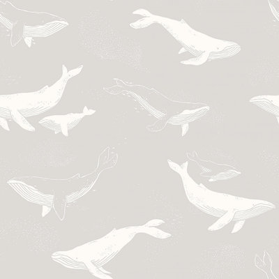 Boråstapeter Whales Wallpaper
