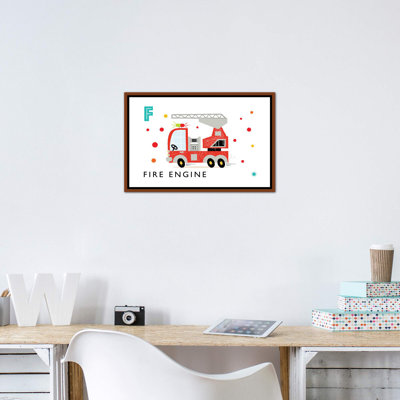 F Is for Fire Engine - impression d'art graphique