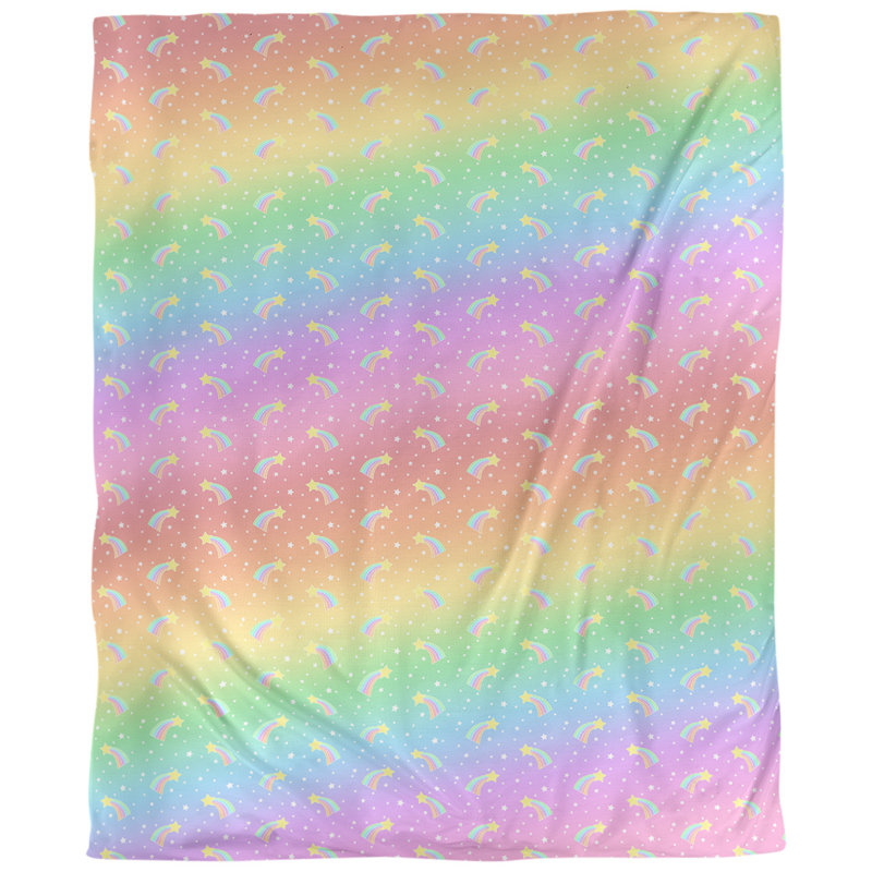 Tissu d’étoiles à tir, Rose / Mauve, L 54 po x l 36 po, Coton peigné pima