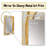 Gold Cream Infinite Swirls II - Abstract Spirals Decorative Mirror, Gold Large Wall Mirror, Printed Metal Art-1587311011