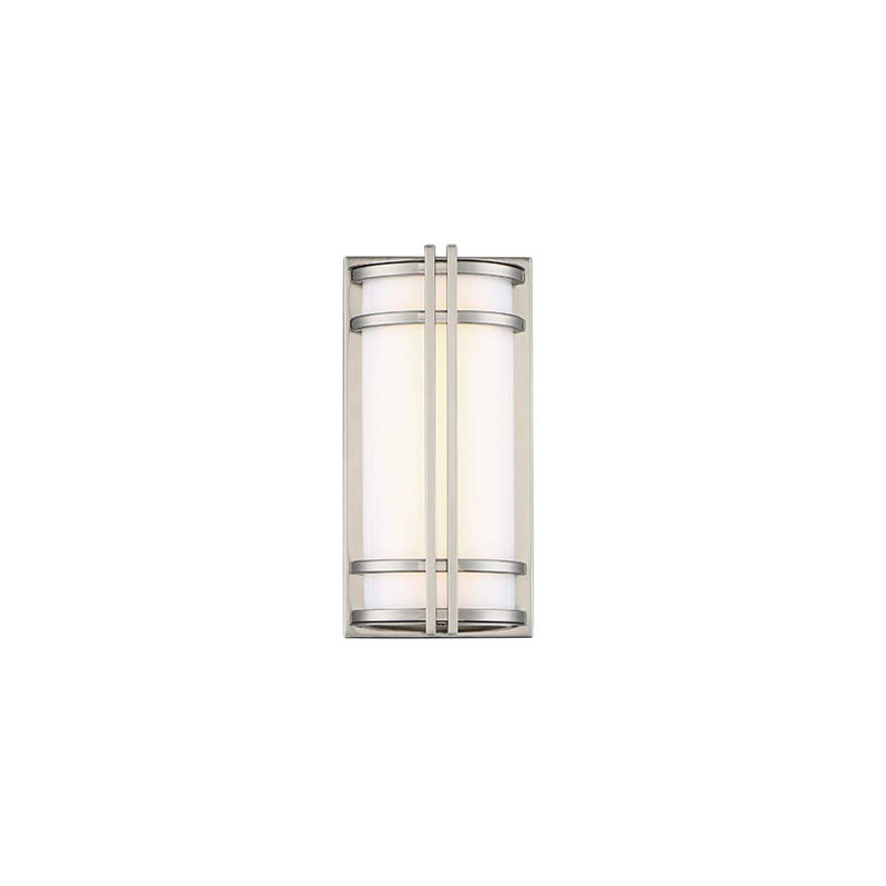 Skyscraper Outdoor Dimmable LED Flush Mount, 3000K, Black, 12" H x 6" W x 3.25" D