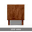 Table de chevet moderne en bois massif à 2 tiroirs avec façade sculptée-1419412807