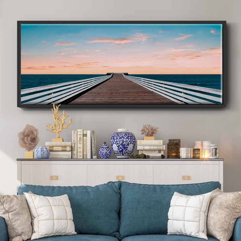 West Coast Sunset- Framed Canvas