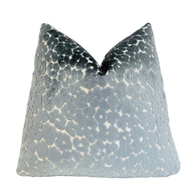 Housse de coussin en velours à imprimé animal