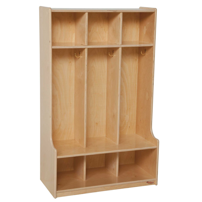 3-Section Designs Offset Seat Locker