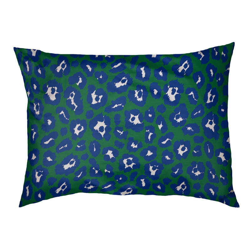 Coussin d'extérieur Seattle, Vert / blanc / bleu, Très grand (l 40 po x P 50 po x H 6 po)