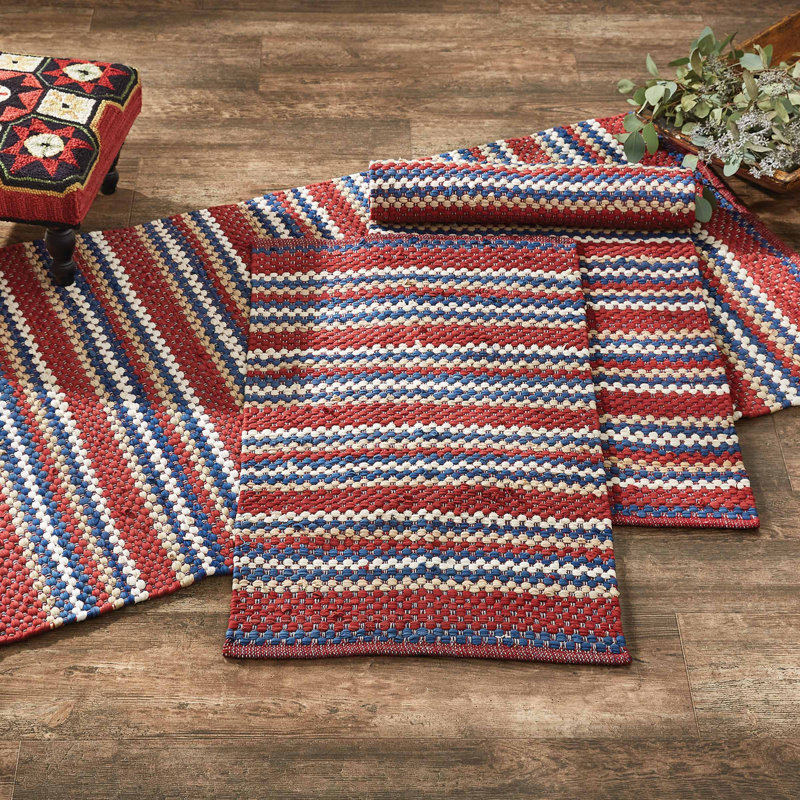 Jaykob Cotton Striped Indoor Rug, Runner 2' x 6'