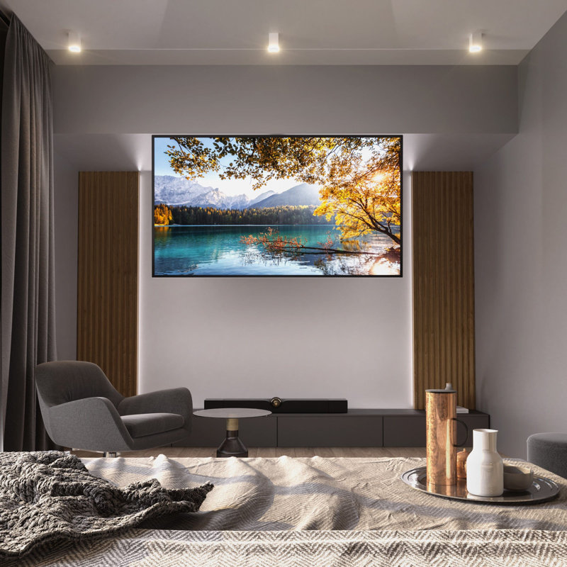 Support télé motorisé pour plafond, Blanc