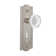 Meadows Plate with Decorative Keyhole and Crystal Meadows Knob