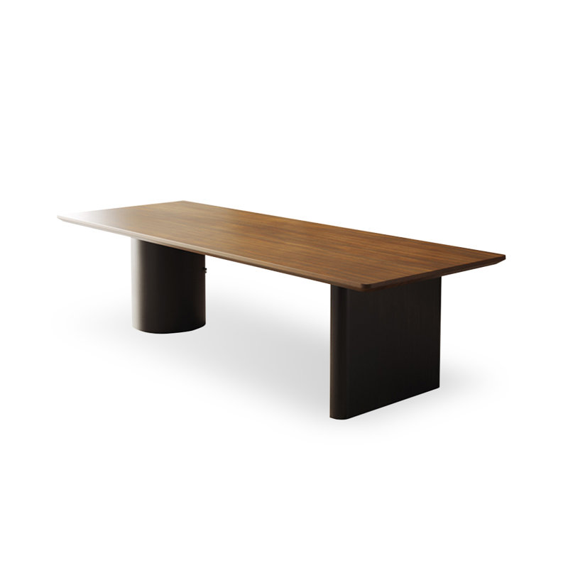 Brown Rectangle Solid Wood Dining Tables, 29.53"H x 70.87"L x 31.5"W