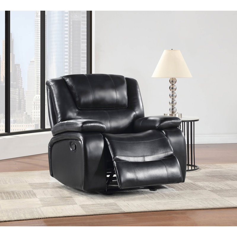 Fauteuil inclinable noir Elodie, Noir