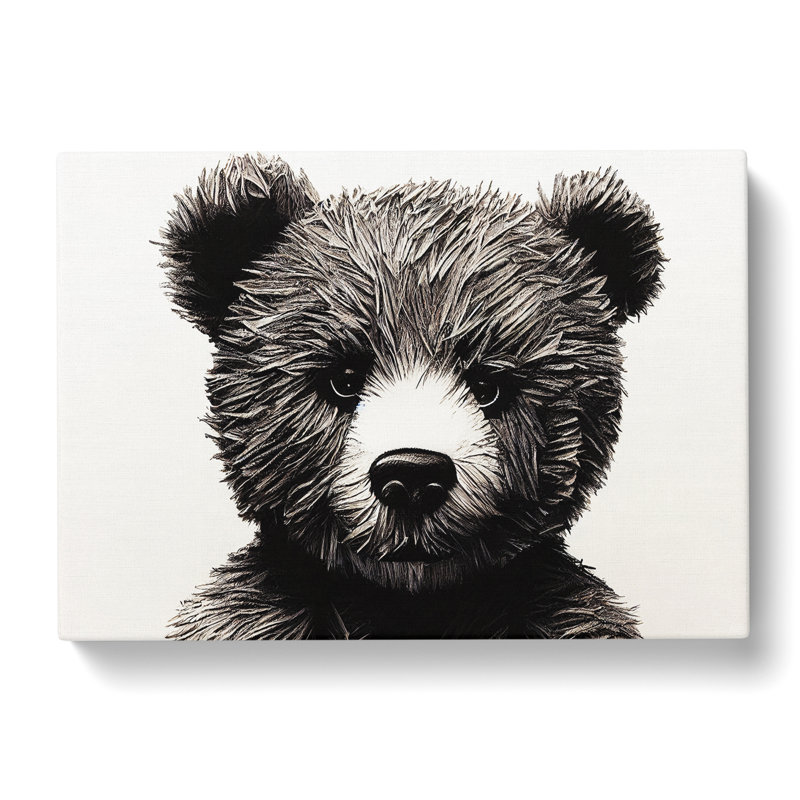 Super Teddy Bear - Wrapped Canvas, 50cm H x 76cm W x 3cm D