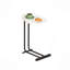 Canapé en C et table de chevet avec structure en bois et métal-1095956551-1089023628