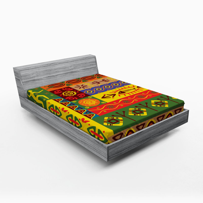 Microfiber Patchwork Fitted Sheet, Full Fitted Sheet