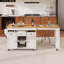 Îlot de cuisine 85,5 po avec table de salle à manger extensible-1315269249