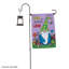 Porte-drapeau de jardin solaire
