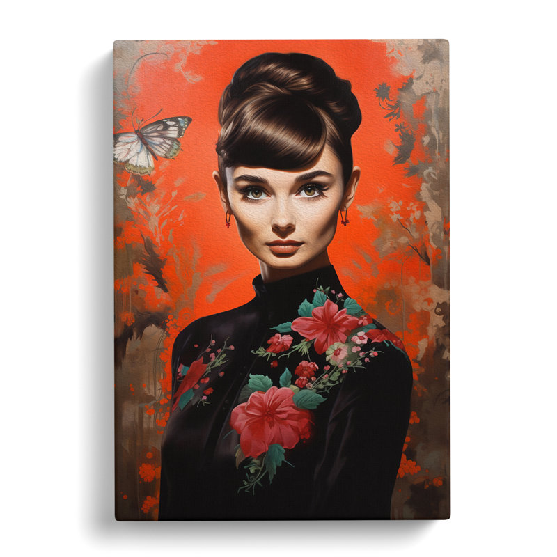 Audrey Hepburn Contemporary - Wrapped Canvas, 76cm H x 50cm W x 3cm D