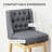 Chewning , 180 Degree Swivel Kitchen Island Stool Dining Room Chairs with Solid Wood Footrests and Button Tufted Design-8998610-64663282-64663292