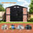 10 X 12 Ft Sheds & Outdoor Storage,Tool Shed With Sloping Roof And Lockable Door,Anti-Corrosion Metal Shed-111530627-111464540