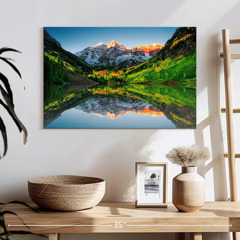 Alvord Maroon Bells Mountain Sunrise, H 16 po x l 24 po