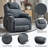Up To 350 LBS Polyester Power Lift Recliner Chair, Heavy Duty Motion Mechanism With 8-Point Vibration Massage And Lumbar Heating, USB And Type-C Ports, Stainless Steel Cup Holders-2013308053