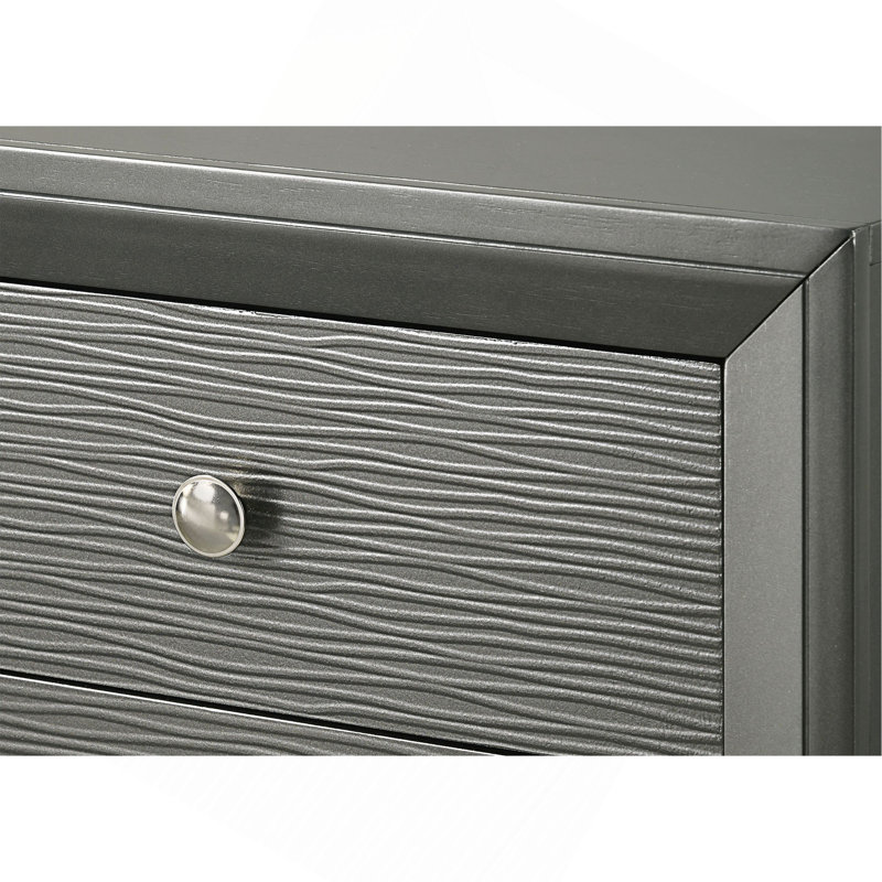 Commode et commode modernes contemporaines 1Pc, Gris foncé