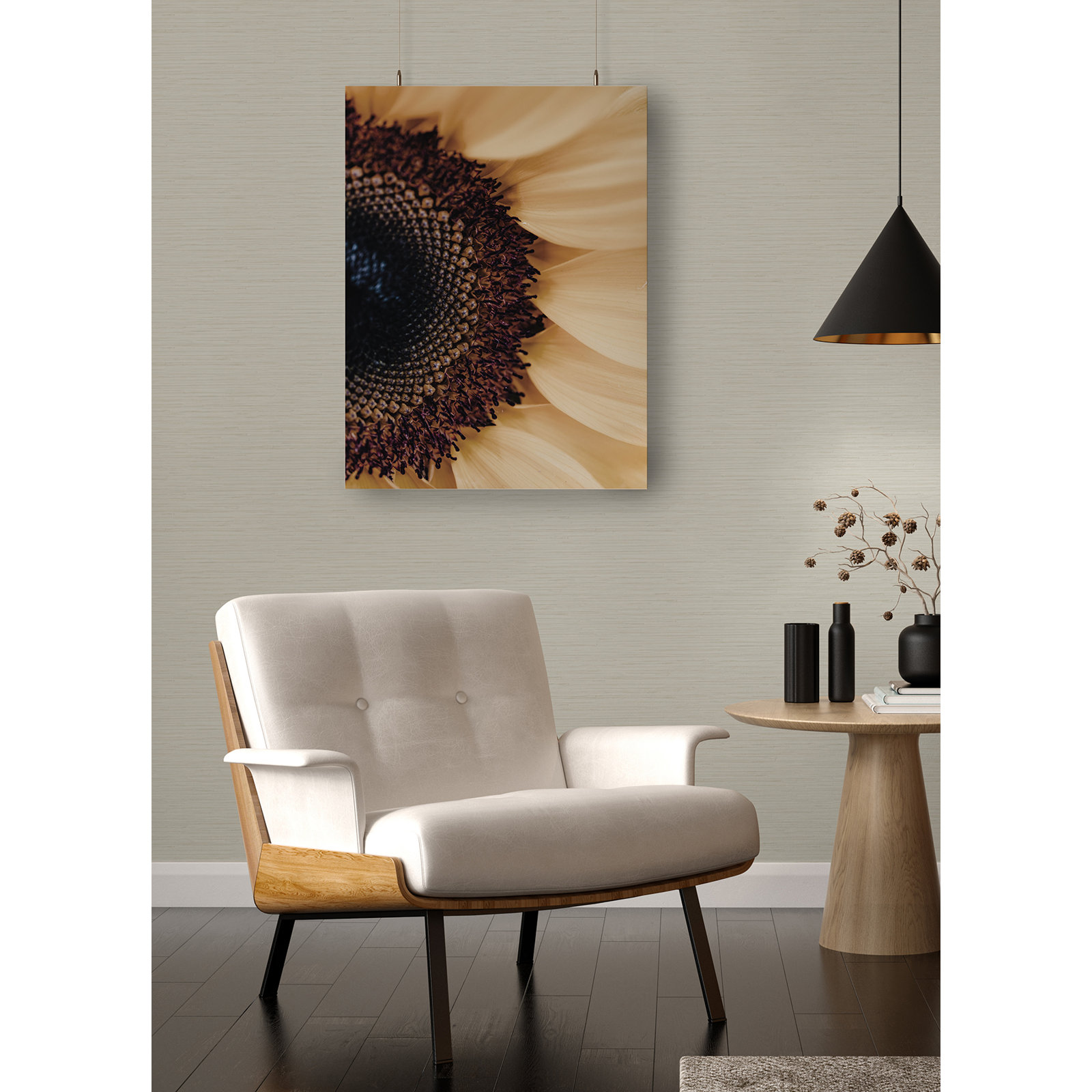 Harwell Unpasted Vinyl Wallpaper Roll, Ivory