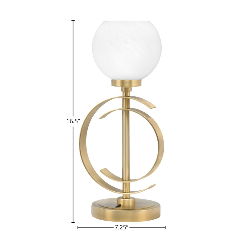Lampe Artifore, Laiton, Blanc