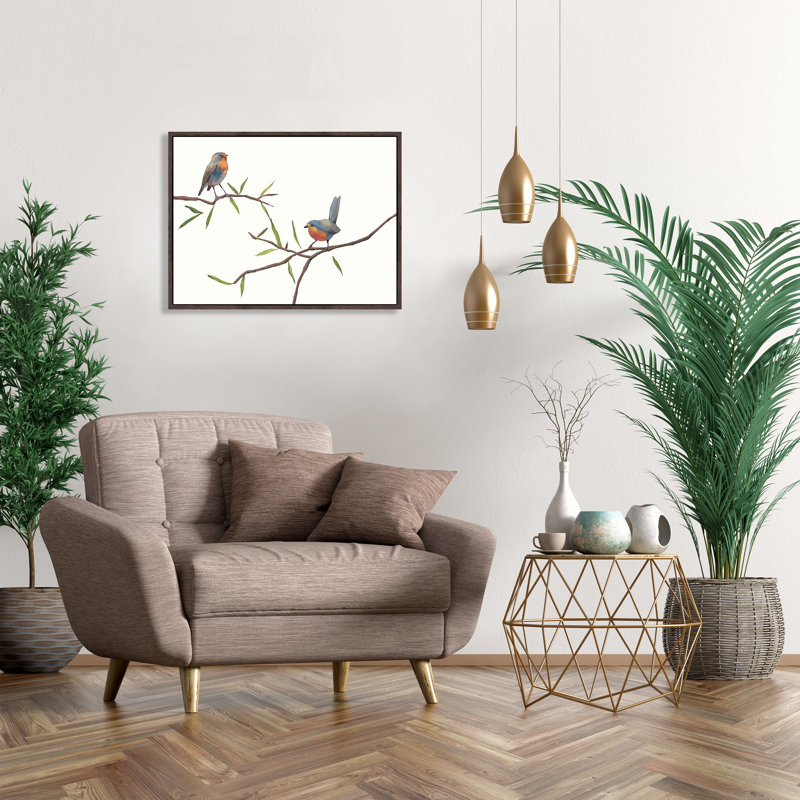 «Birdy VI» par Fern Cassidy - peinture sur toile tendue