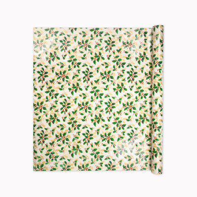 Rouleau de papier d'emballage, houx