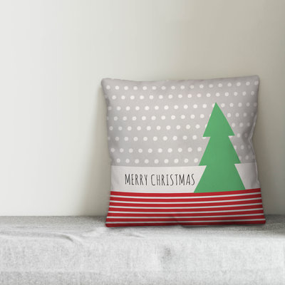  Christmas Tree Throw Pillow