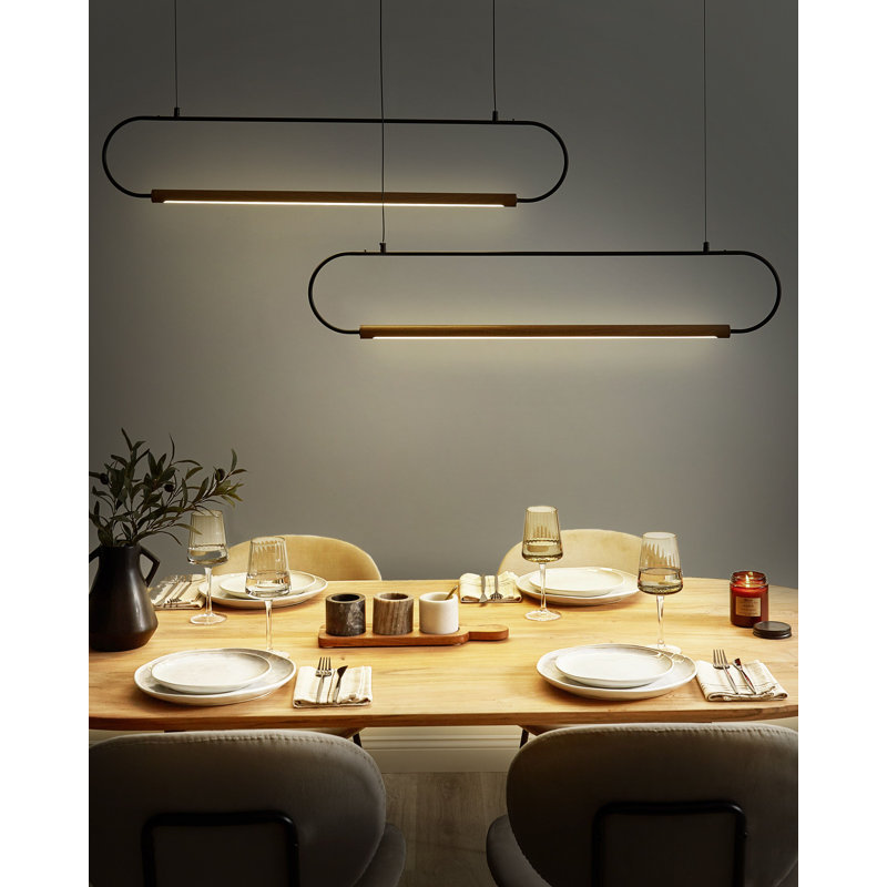 Metis 2 - Light Matte Black LED Novelty Pendant
