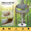 Upholstered Adjustable Height Counter Stool with Solid Wood Frame