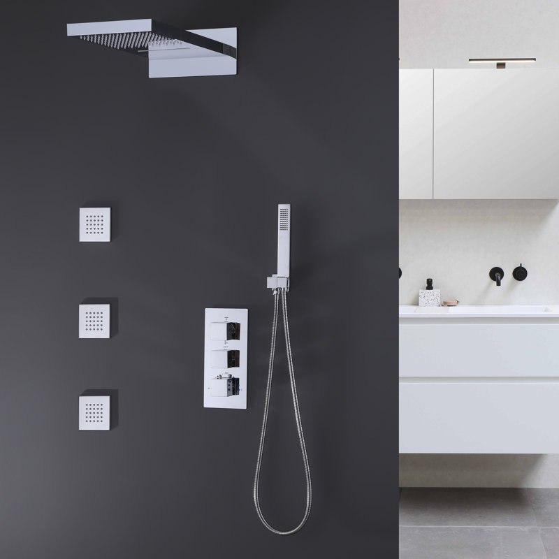 All-In-One Kit with Rough in-Valve, Chrome