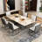 Advith Rectangular  Extendable Double Pedestal Dining Table