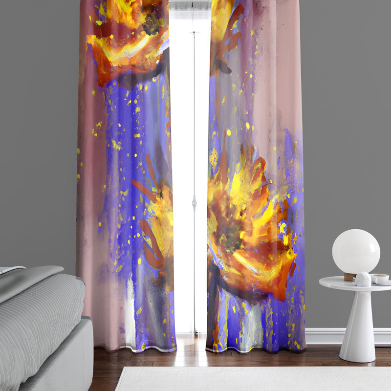 Rideau en polyester Anaiis, L 20 po x L 61 po