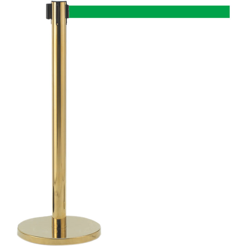 AARCO 40 in. H x 14 in. W Belt, Brass/Green