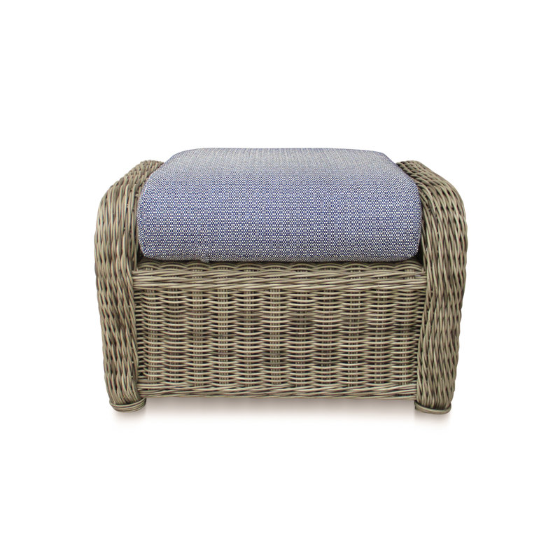Repose-pieds avec coussin Julia, Ciel