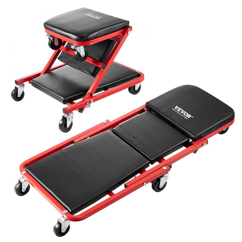 Tabouret mécanique 36 po pliable en forme de Z avec capacité de 300 lb
