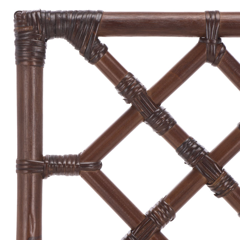 Tabouret de bar avec coussin Bhumi, Brun chocolat
