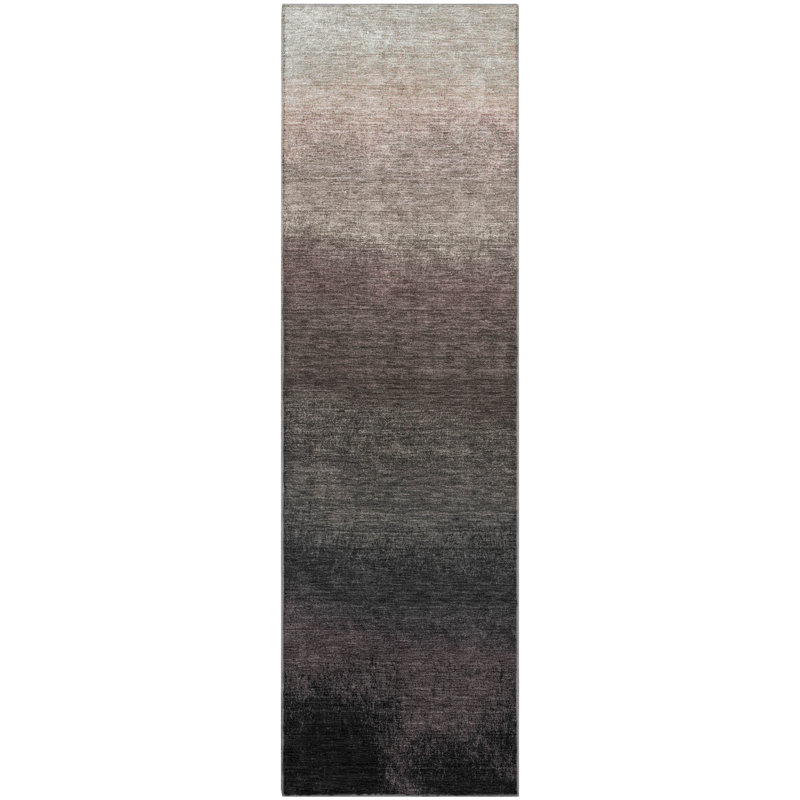 Premium Machine Washable Ariel Ombre Rug, Runner 2'3" x 7'6"