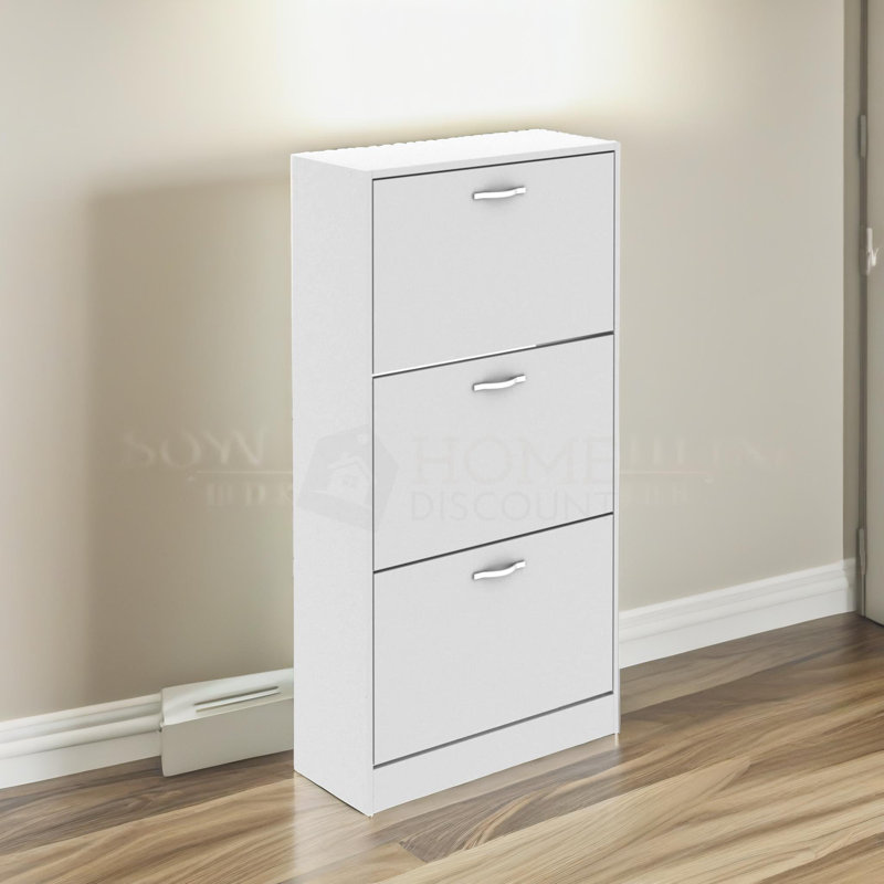 3 Tier Wooden Shoe Storage Cabinet