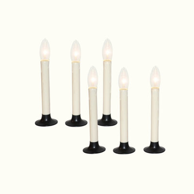 Classic B/o Dual Intensity Window Candle 6 Pack