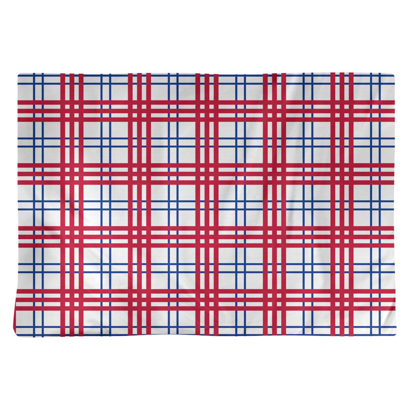 Napperon en coton de luxe 14 po Buffalo football, Blanc / Bleu / Rouge