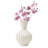  Londen 6.25" Ribbed White Ceramic Table Vase-400674911-346366650