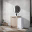 Luxueux meuble-lavabo autoportant avec rangement spacieux et porte à fermeture douce-108525895-108525896